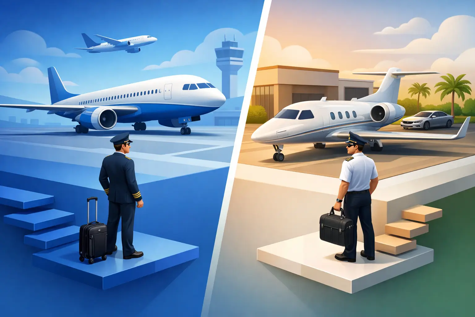 Airline Pilot Versus Corporate Pilot Careers