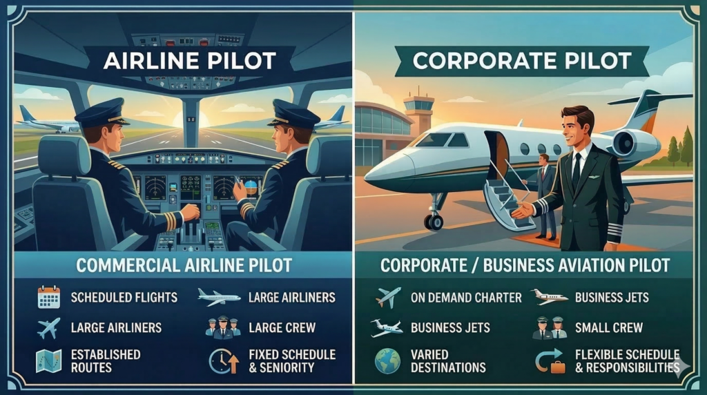 Airline Pilot vs Corporate Pilot