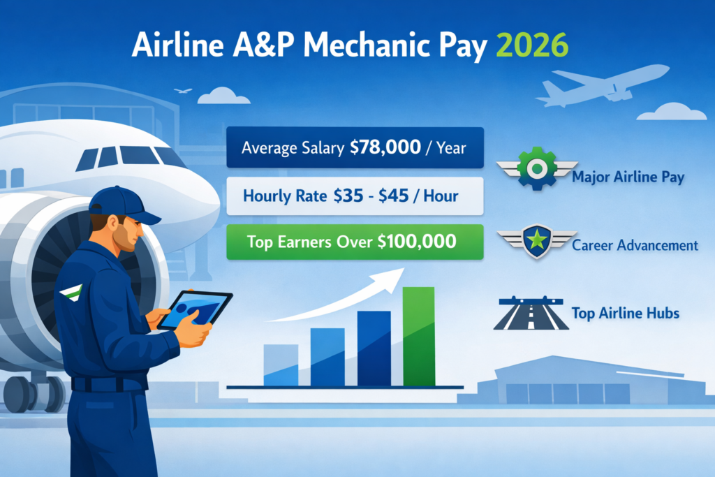 Airline A&P Mechanic Pay